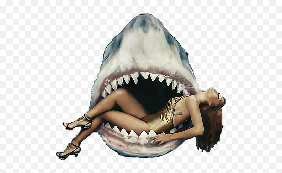 Shark Rihanna Sharks Photoshoot Sticker By Wolverine - Sharks Emoji,Jaws Emoji