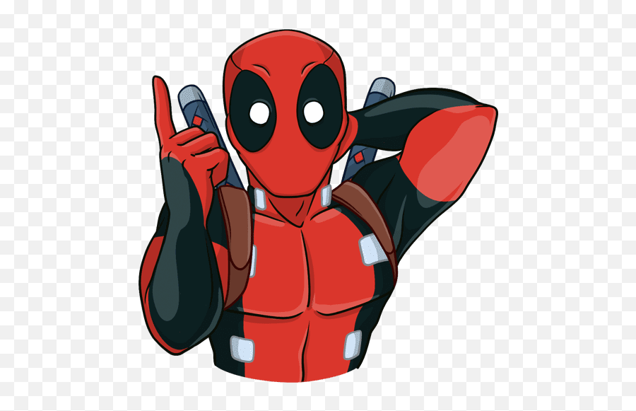 Vk Sticker 14 From Collection Deadpool Download For Free Emoji,Deadpool Emojis