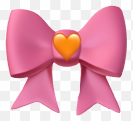 Emoji Pink Ribbon Bow Pinkbow Sticker - Emoji Bow,Bow Emoji