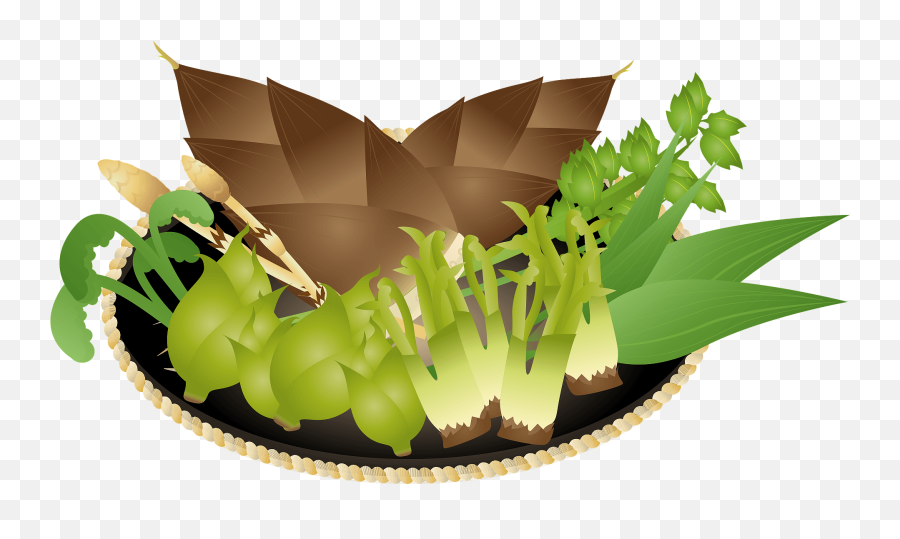 Mountain Vegetables Clipart - Leaf Vegetable Emoji,Bean Sprout Emoji