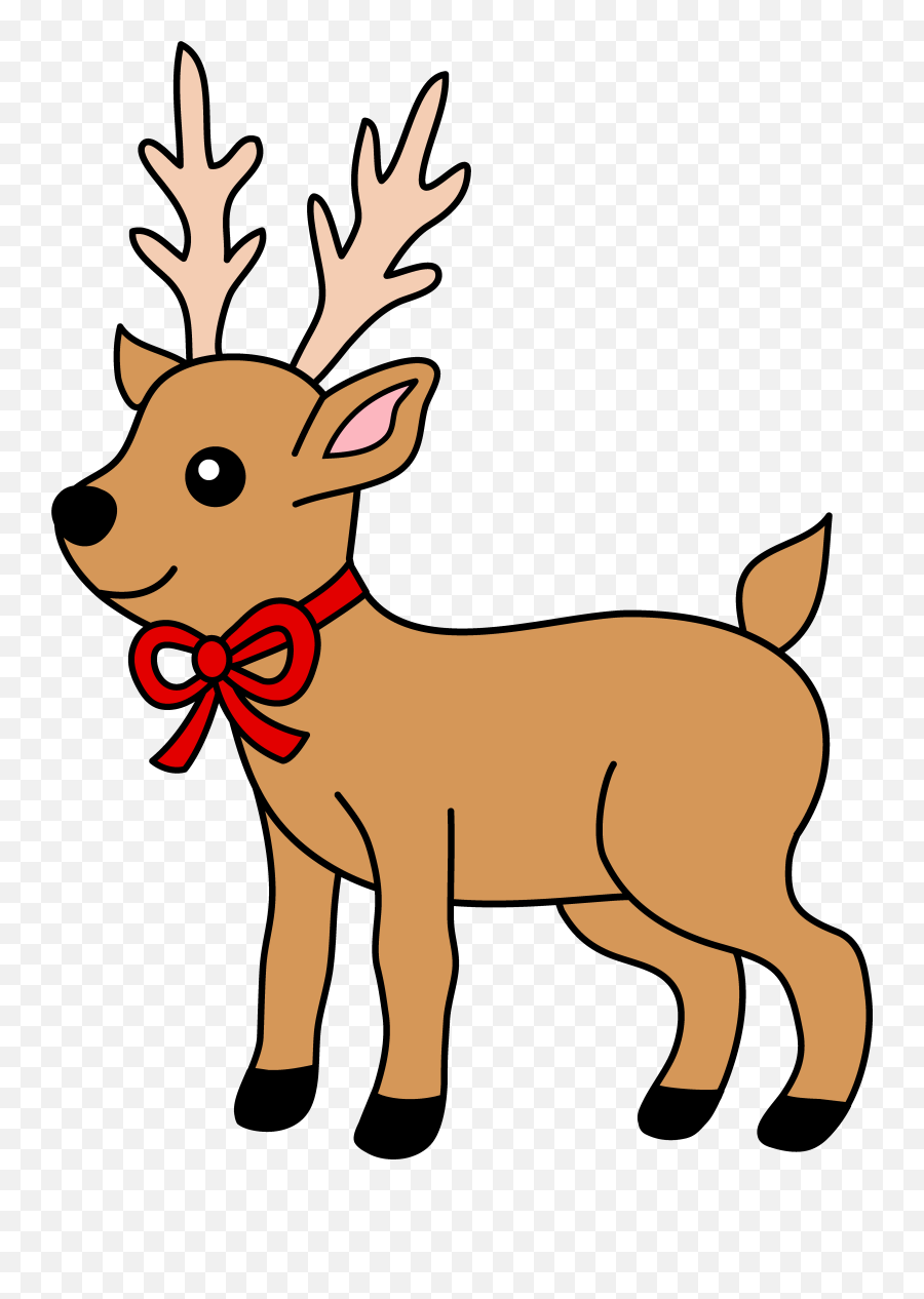 Clip Art - Christmas Reindeer Clipart Emoji,Dead Deer Emoji
