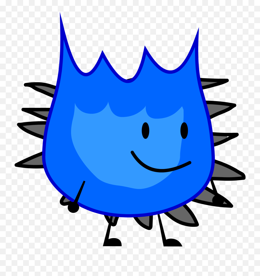 User Blogmrflamerboymy Template Battle For Dream Island - Bfb Blue Spiked Firey Emoji,Emoticon Template