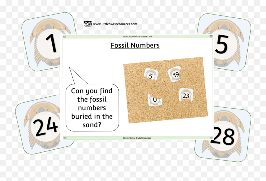 Free Fossil Numbers Printable Early Yearsey Eyfs Resource Emoji,Fossil Emoji