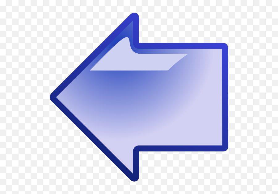Blue Arrow Pointing Left Png Svg Clip Art For Web - Horizontal Emoji,Left Pointing Finger Emoji
