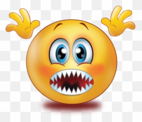Scared Open Saw Tooth Mouse Emoji - Arabic Emoji With Teeth,Tooth Emoji