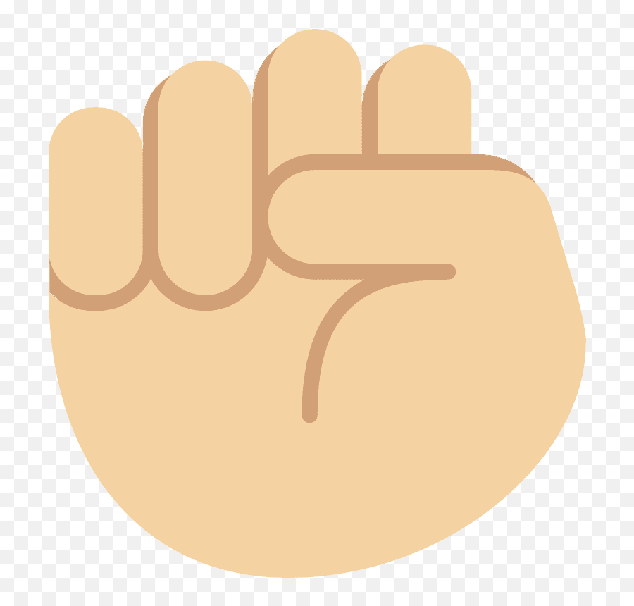 Raised Fist Emoji Clipart - Mano Dibujo Puño Png,Fist Emoji