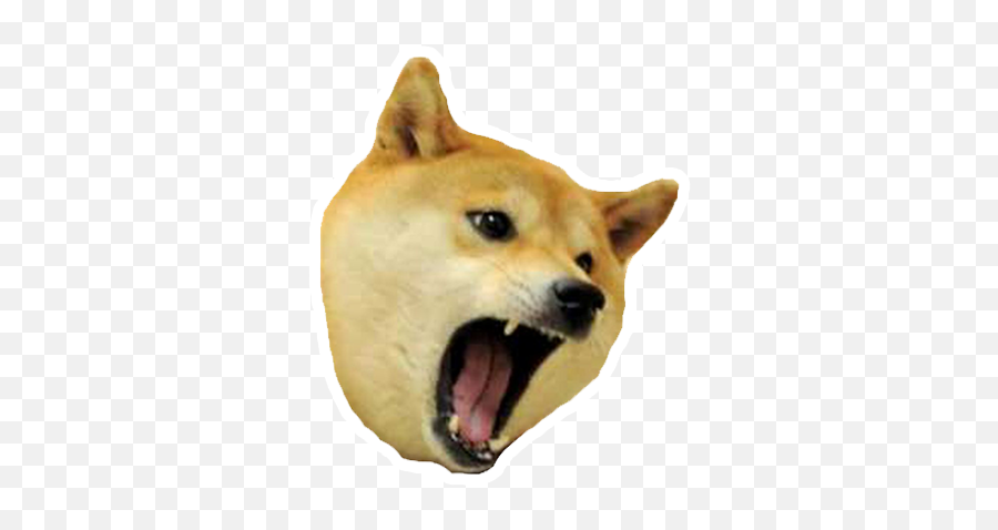 The Doge Stickers By Robert Pinl - Transparent Background Angry Doge Png Emoji,Doge Emoticons