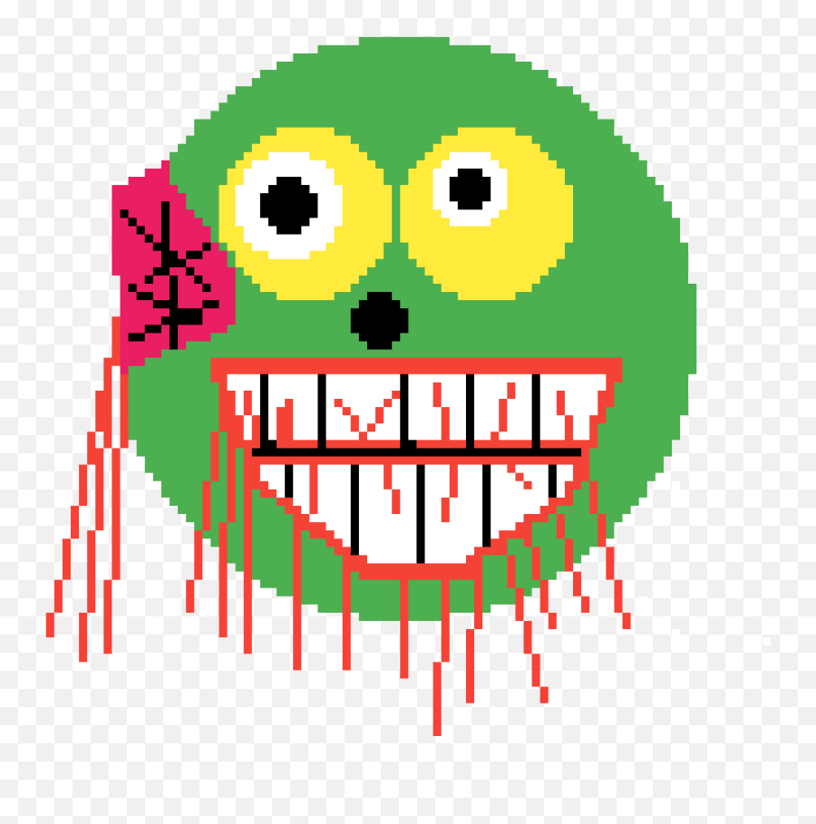 Pixilart - Scary Zombie By Wesley7689 Happy Emoji,Scary Emoticon
