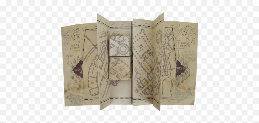 Map Replica - Marauders Map Prop Replica Emoji,Marauders Map Emojis