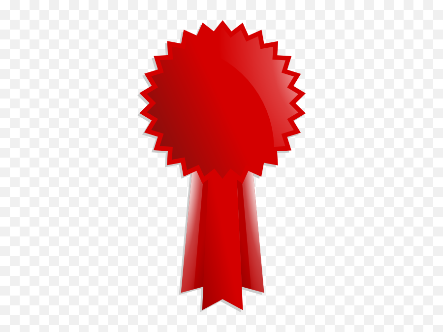 Award Ribbon Clipart - Blank Red Award Ribbon Emoji,Facebook Emoticon Prize Ribbon