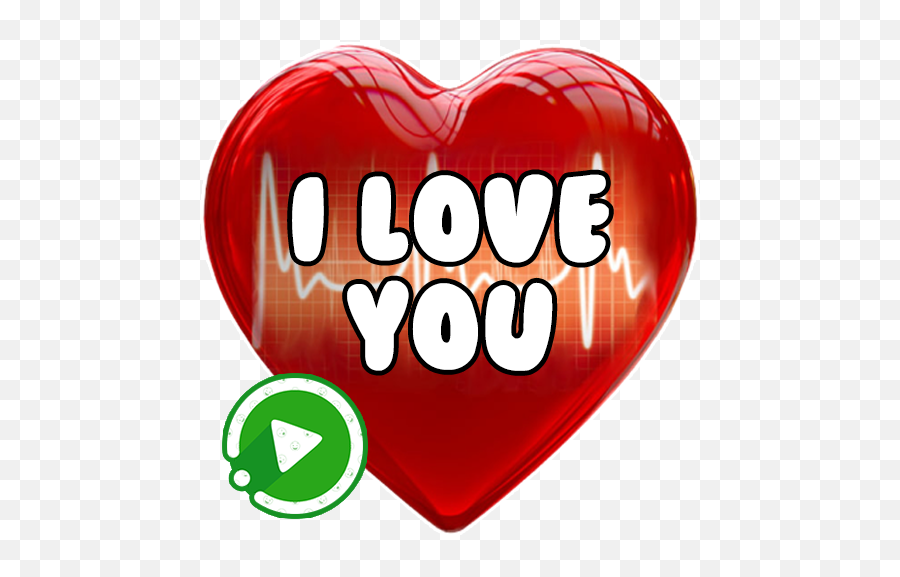 Animated I Love You Wastickerapps Love And Hearts - Apps On 3 D Heart Logo Emoji,Re Amo Emojis