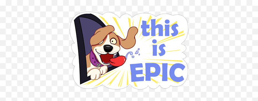 A Dogu0027s World Sticker - New Emojis Gif Stickers For Free Happy,Emoji Cheat Sheet