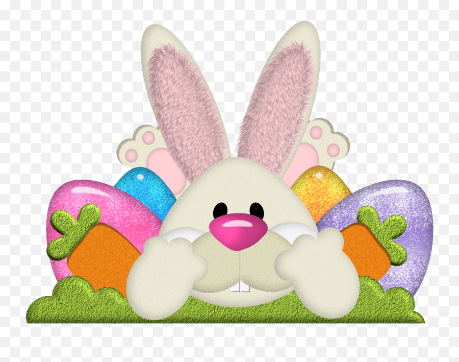 Easter Bunny With Eggs Transparent Png - Easter Bunny Clip Art Png Emoji,Bunny And Egg Emoji