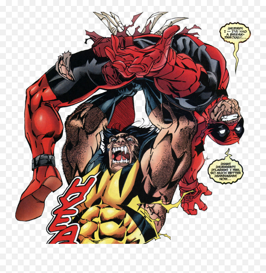 Comic Characters U2013 Deadpool Video Games Of The Oppressed - Deadpool Vs Wolverine Emoji,Emotion Marks For Comics