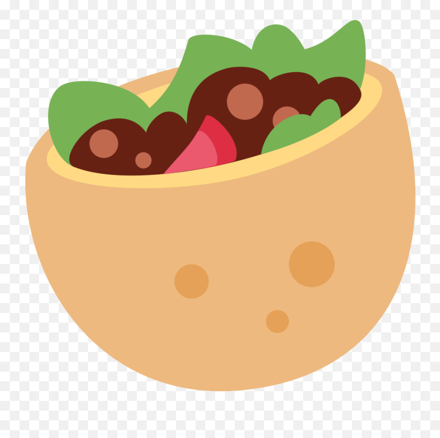 Stuffed Flatbread Emoji Meaning With - Stuffed Flatbread Emoji,Salad Emoji