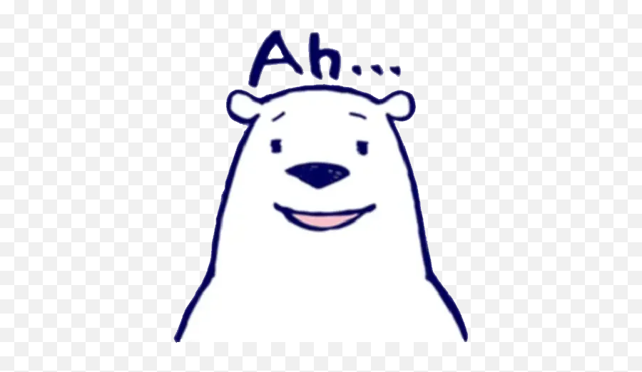 Lazy Kindly Polar Bear Sticker Pack - Stickers Cloud Emoji,The Polar Express Emojis