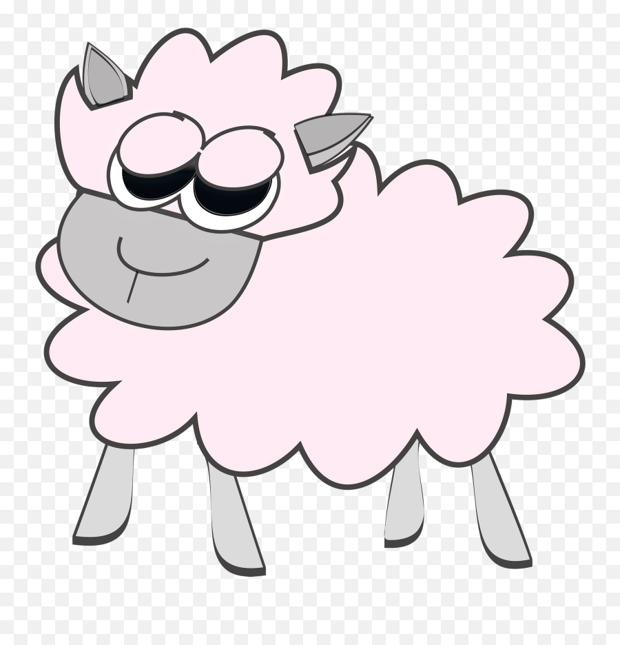 Pink Sheep Clipart Free Download Transparent Png Creazilla Emoji,Kawaii Sheep Emoticon