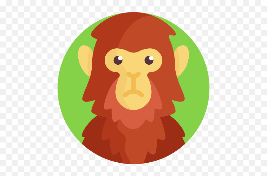 Orangutan - Free Animals Icons Emoji,Lion Emoji Vector