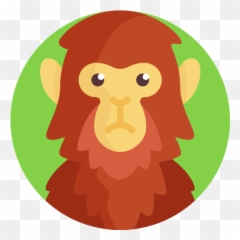 Orangutan - Free Animals Icons Emoji,Lion Emoji Vector
