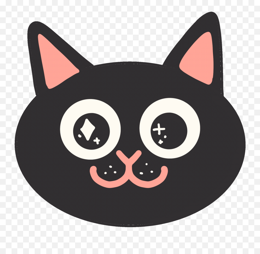 Black Cat Sticker For Ios U0026 Android Giphy Emoji,Black Kitty Emoji