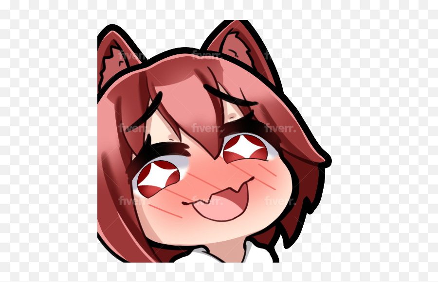 Draw Custom Cute Twitch Emotes For You By Owlsomeaf Fiverr Emoji,Drool Emoji Anime Discord