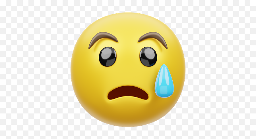 Sad Face 3d Illustrations Designs Images Vectors Hd Graphics Emoji,Sad Crying Eyes Emoji