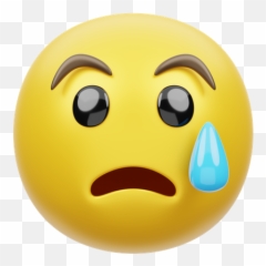 Sad Face 3d Illustrations Designs Images Vectors Hd Graphics Emoji,Sad Crying Eyes Emoji