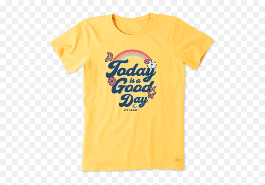 Rainbow T - Shirts Life Is Good Official Website Short Sleeve Emoji,Emoji Shirts And Pants