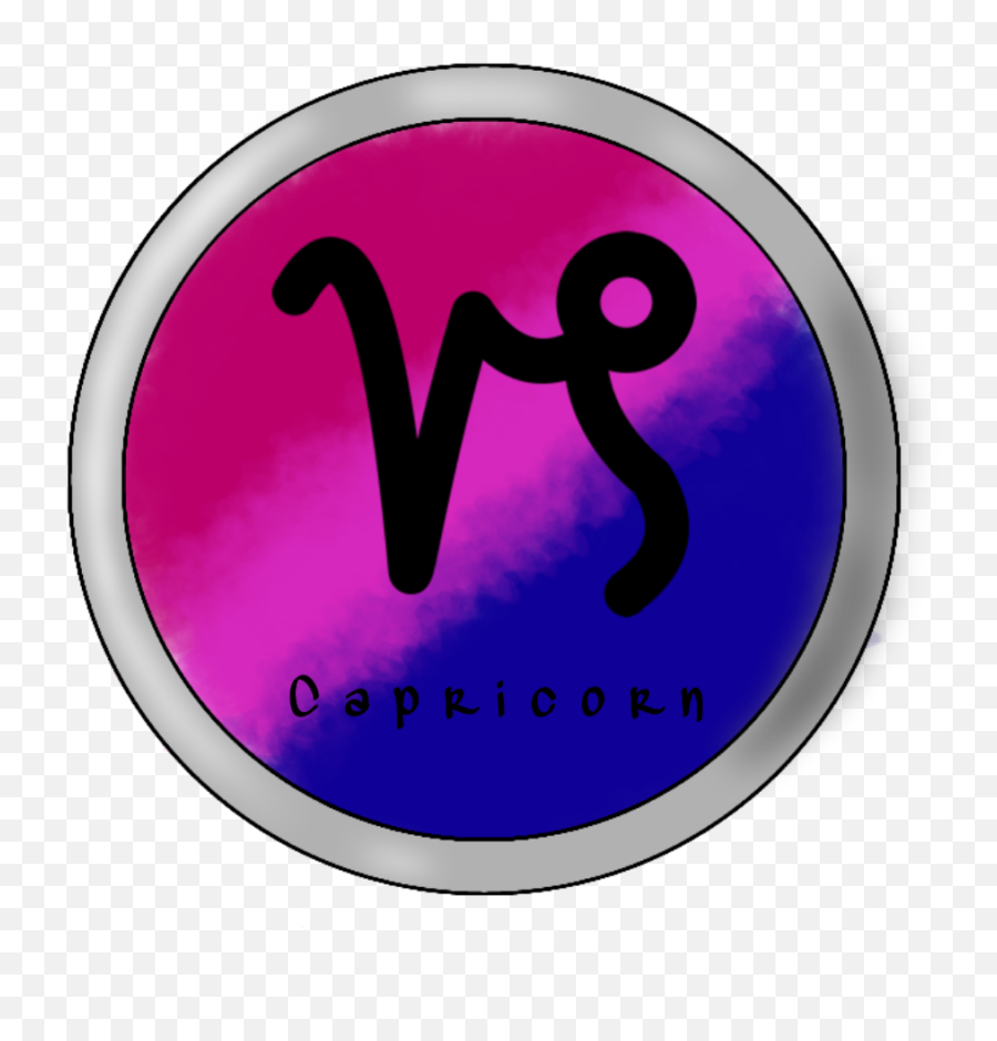 Capricorn Bisexual Zodiacsymbols - Dot Emoji,Bisexual Emoji Symbol