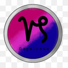 Capricorn Bisexual Zodiacsymbols - Dot Emoji,Bisexual Emoji Symbol