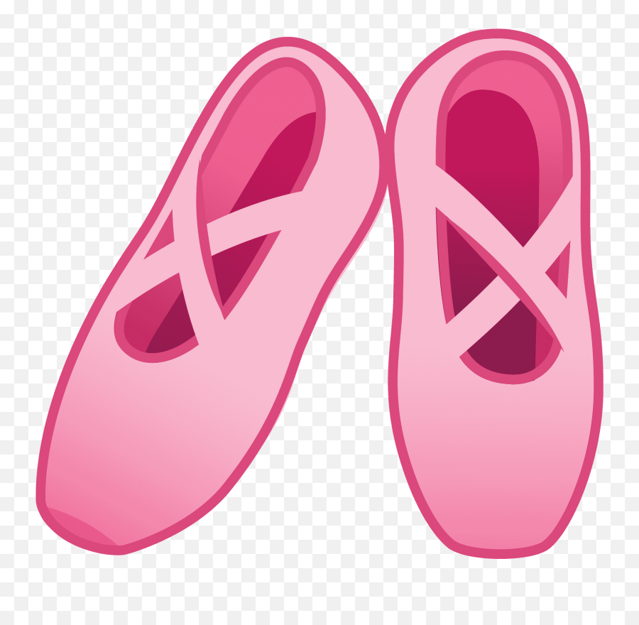 Ballet Shoes Emoji Clipart - Zapatillas De Ballet Animadas,Shoes Emoji
