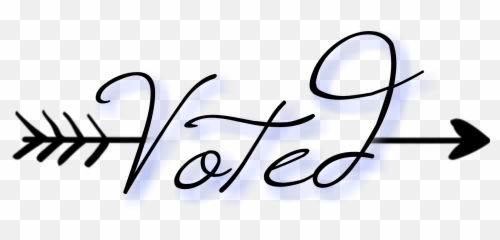Voted Cursive Arrow Sticker - Delaware Community Foundation Emoji,Cursive Emoji