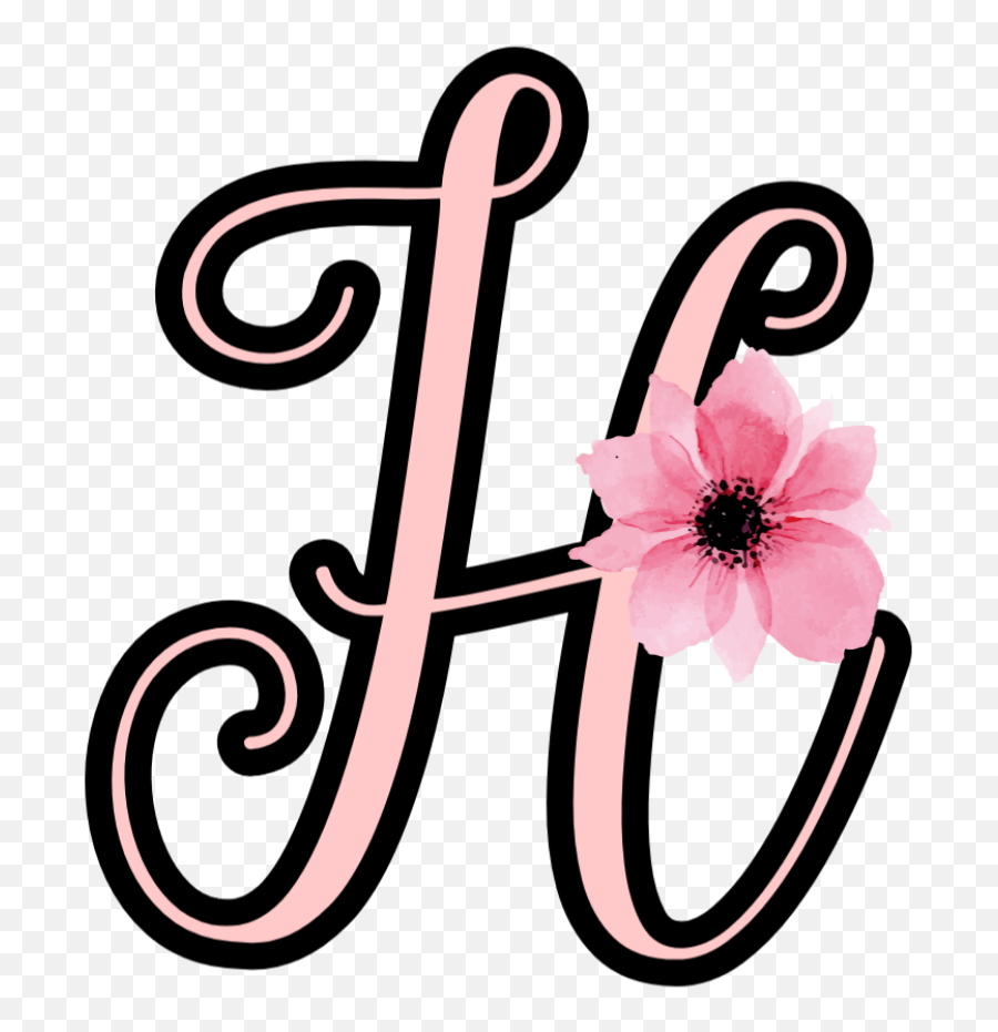 Letter H Alphabet Sticker - Girly Emoji,Letter H Emoji