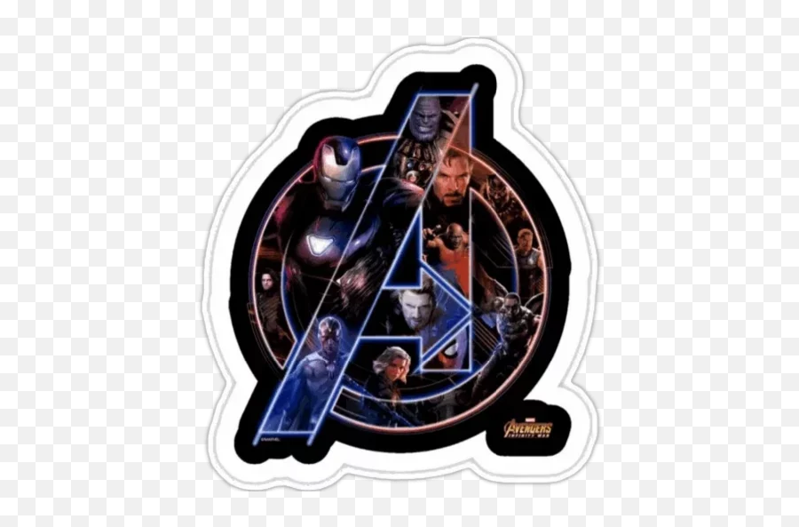 Marvel Stickers For Telegram - Avengers Logo Infinity War Emoji,Avengers Emojis