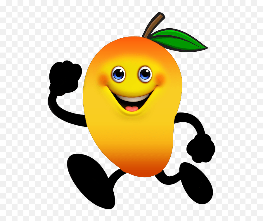 Mango Mangue Manju Aam Obst Sticker - Mango Cartoon Vector Png Emoji,Mango Emoticon