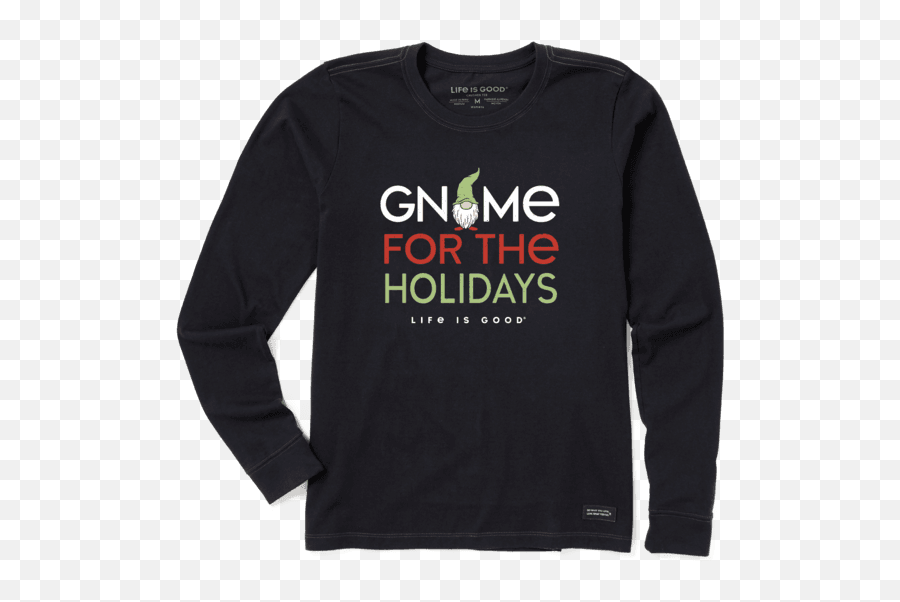 Sale Womenu0027s Gnome For The Holidays Long Sleeve Crusher Tee - Long Sleeve Emoji,Stores That Sell Emoji Clothing