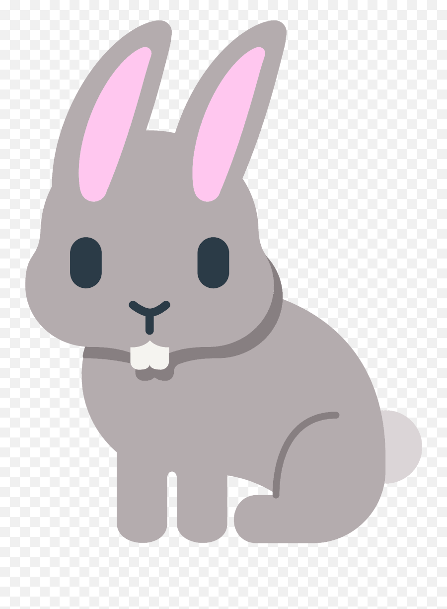 Rabbit Emoji Clipart - Email Bunny Emoji,Mouse Bunny Bear Emoji