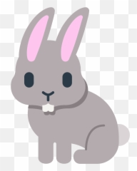Rabbit Emoji Clipart - Email Bunny Emoji,Mouse Bunny Bear Emoji