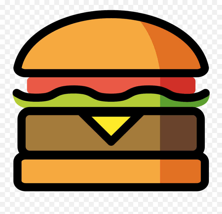 Hamburger Emoji Clipart - Hamburguesa Emoji,Sub Sandwich Emoji