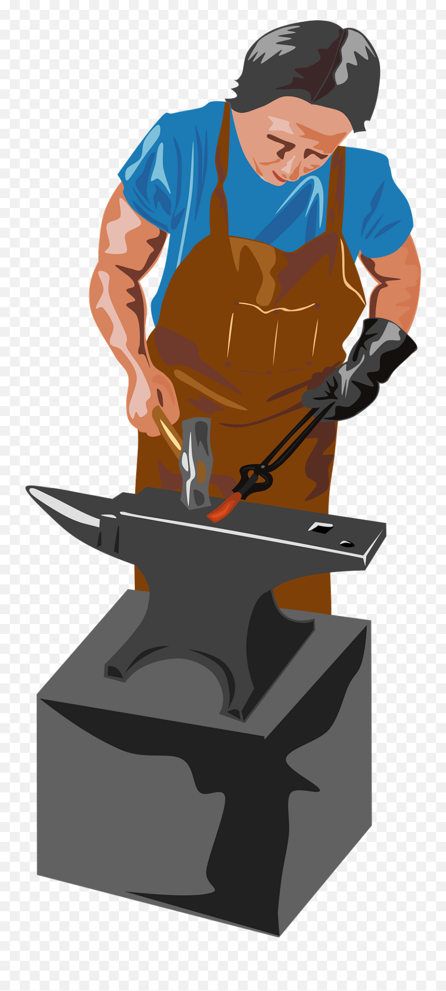 Blacksmith And Tools Clipart Free Download Transparent Png - Blacksmith Clipart Png Emoji,Hammer And Nail Emoji