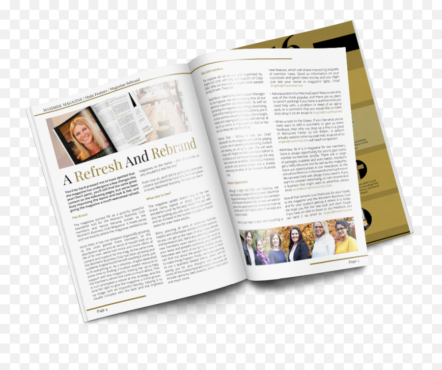 Maximise Womens Business Magazine - Document Emoji,Magazine Spreads About Emotions