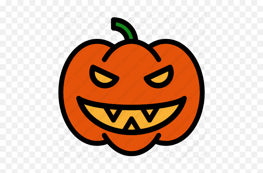 Download Pumpkin Vector Icon Inventicons - Happy Emoji,Emoticon Invented