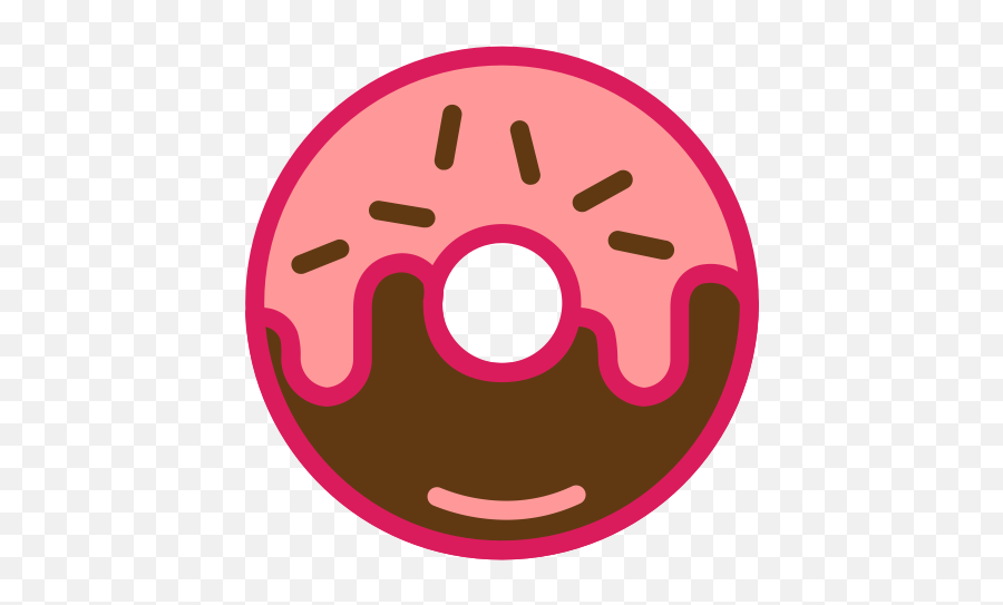 Pinksmileemoticonmouthmaterial Propertycircleicon - Dot Emoji,Food Emoticon