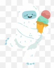 Feliz Helado De Yeti - Descargar Pngsvg Transparente Fictional Character Emoji,Helado Emoji