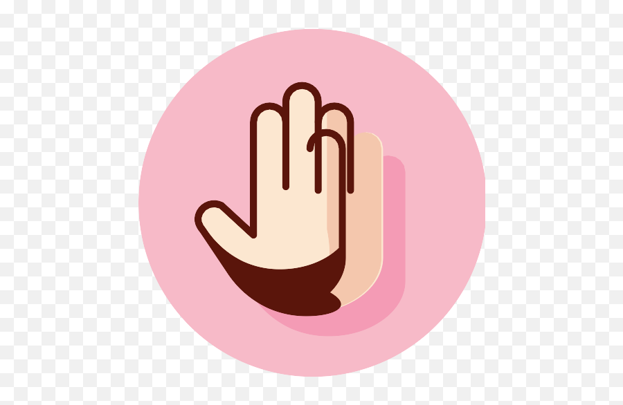 Pink Shaka Vector Svg Icon - Sign Language Emoji,Two Fingers Emoticon Circle