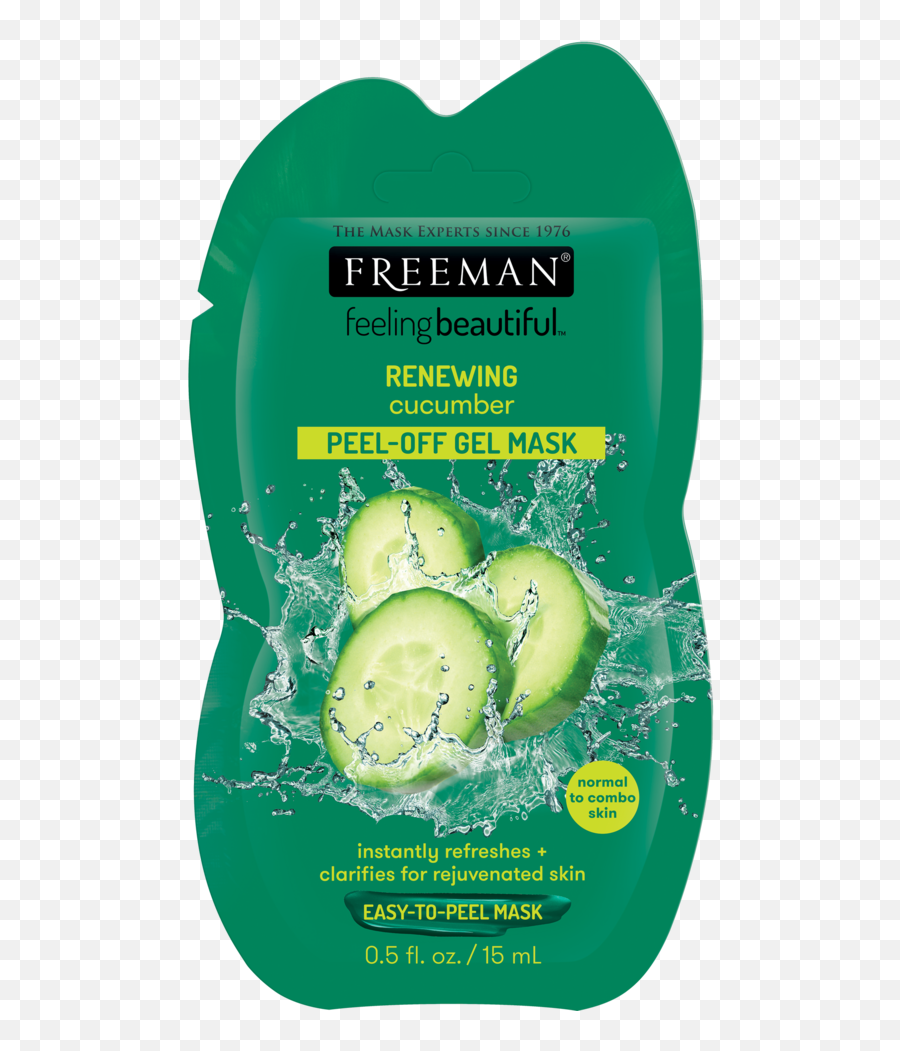 Freeman Feeling Beautiful Cucumber Renewing Peel - Off Gel Mask 05 Fl Oz Sachet Emoji,Masks Of Men Hiding Behind Emotions