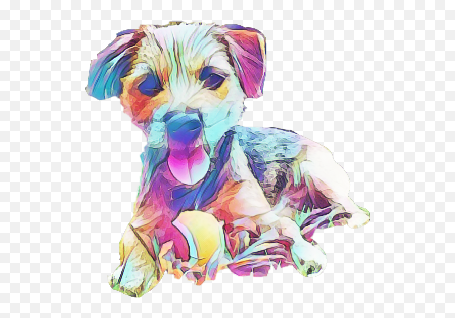 Dog Rainbowdog Sketch Sticker - Dog Supply Emoji,Dog Emoji Sketch