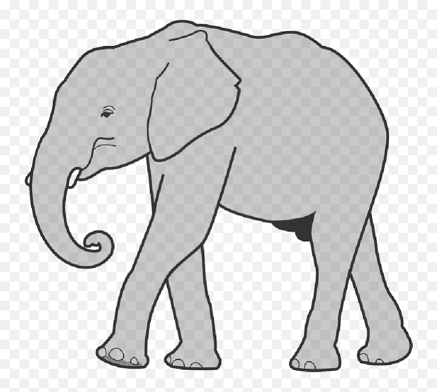 Clip Art Openclipart Portable Network - Clipart Image Elephant Emoji,Free Emoticon For Elephant