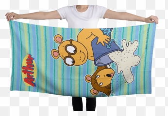 Arthur And Dw Beach Towel - Arthur Happy Emoji,Dw Emoticon