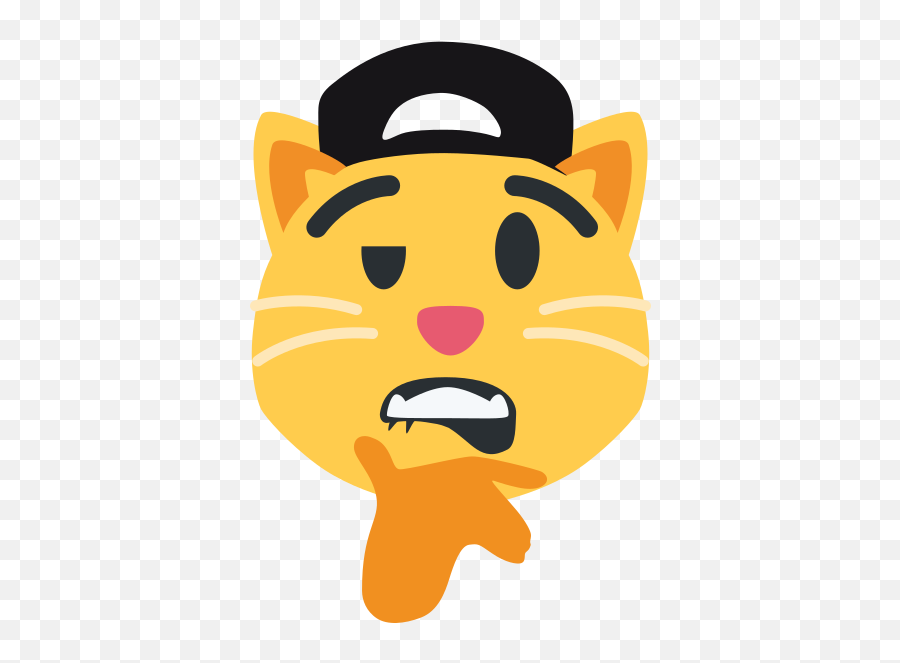 Fuckcat - Lip Bite Emoji Cat,Twitch Cat Emojis